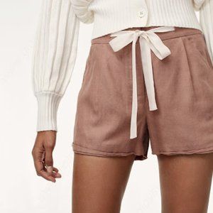 Aritzia Wilfred Allegra Linen Shorts